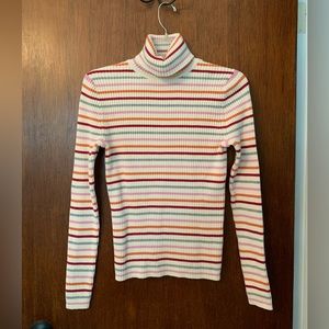 Gap striped turtleneck sweater